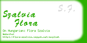 szalvia flora business card